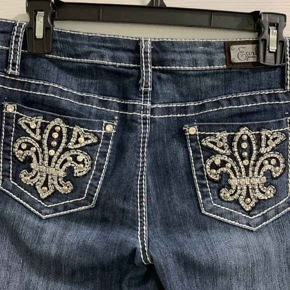 Earl Jean レディース
ブラウン レザー ライダースジャケット Earl Jean アールジーン デニムパンツ ジーンズ クロップド